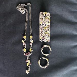 Necklace Bracelet & Earrings Set